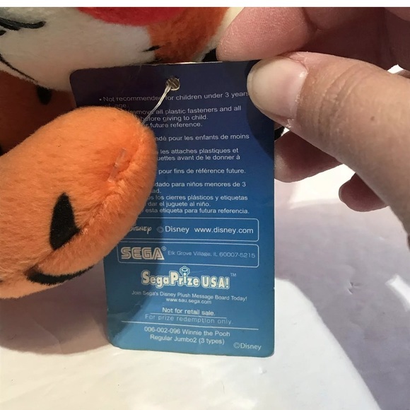 Disney SEGA Tigger Plush 11” Sega Winnie Pooh - Picture 9 of 9